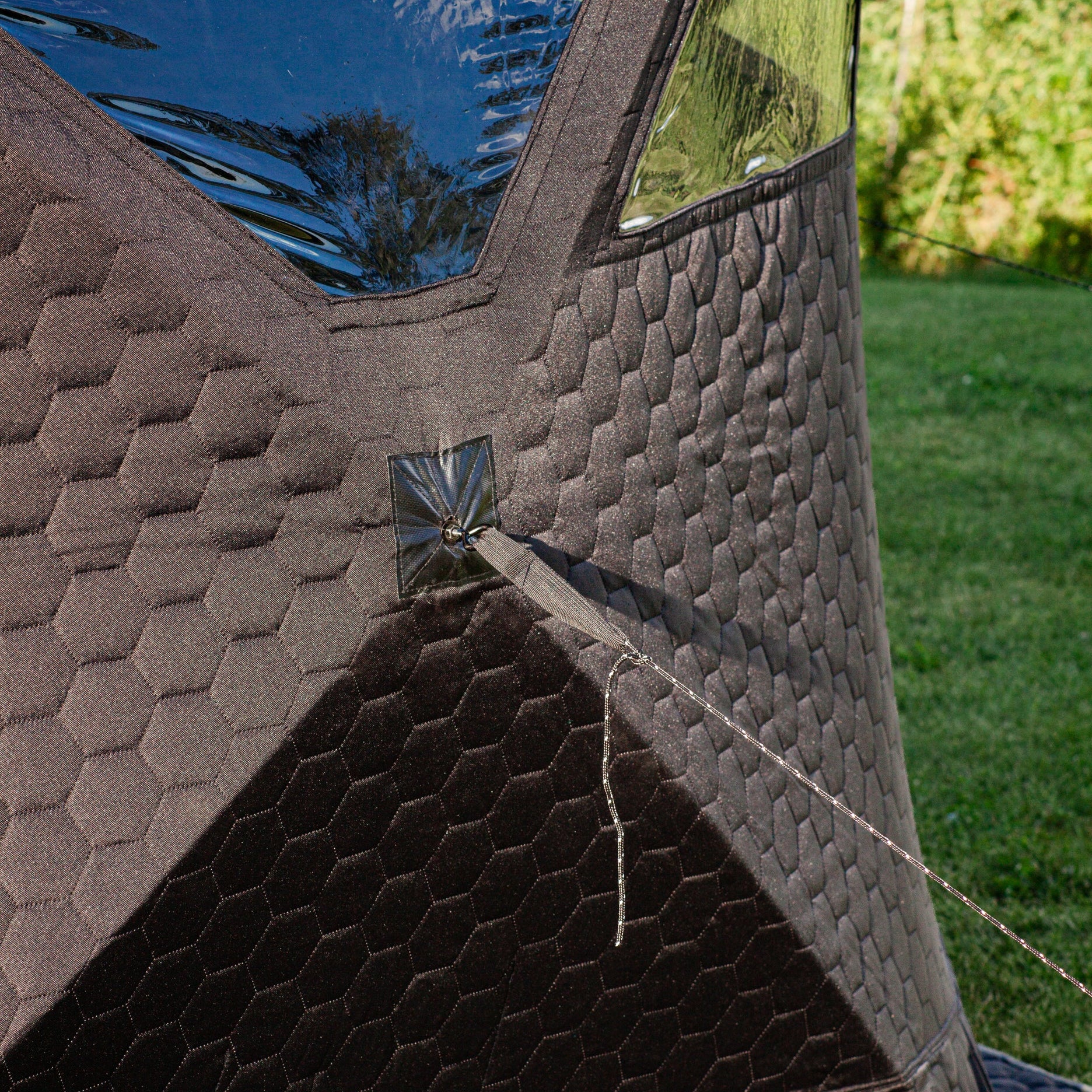 Mobilny namiot saunowy Dalen z piecem saunowym