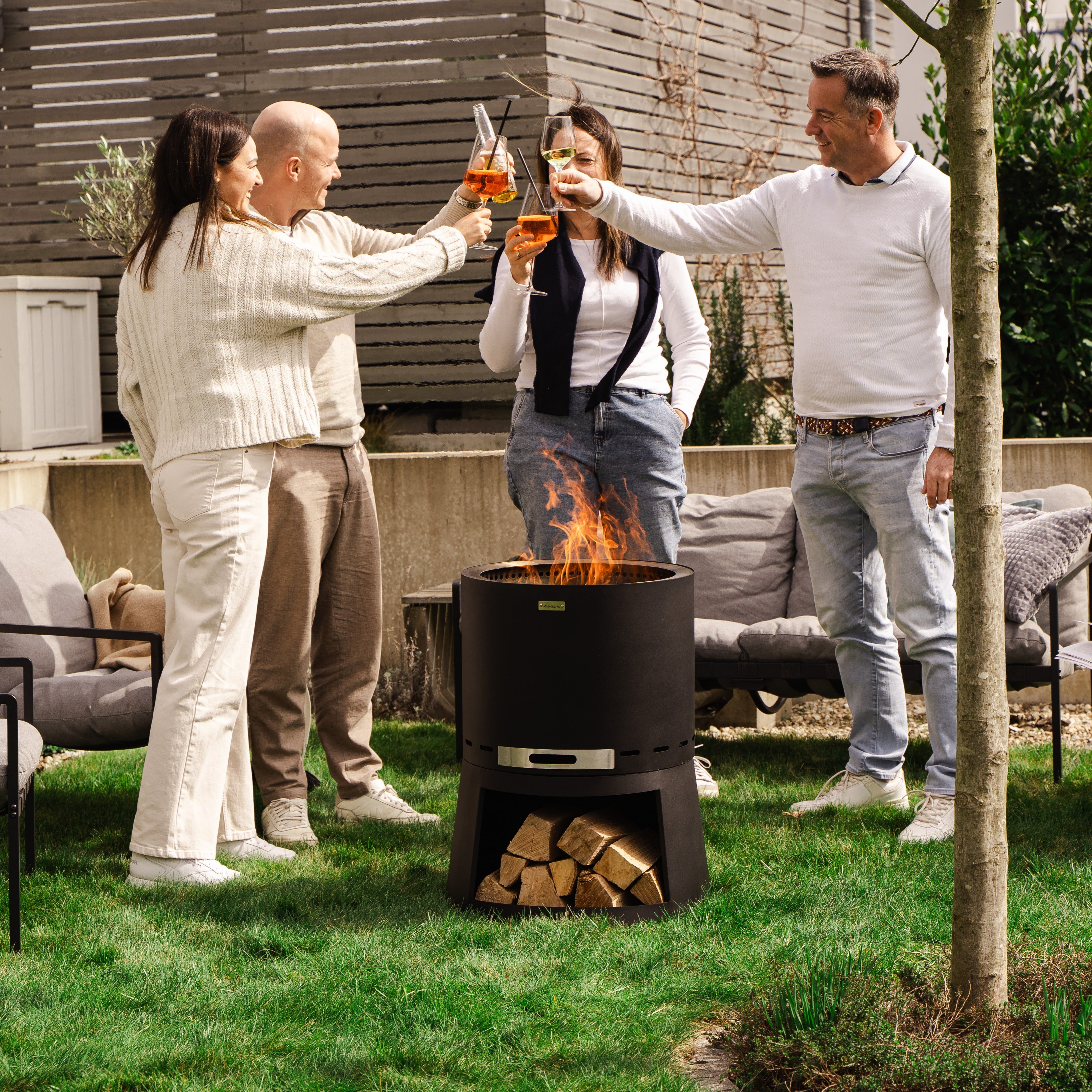 Zestaw: Skara Pluss + grill z płytą paleniskową