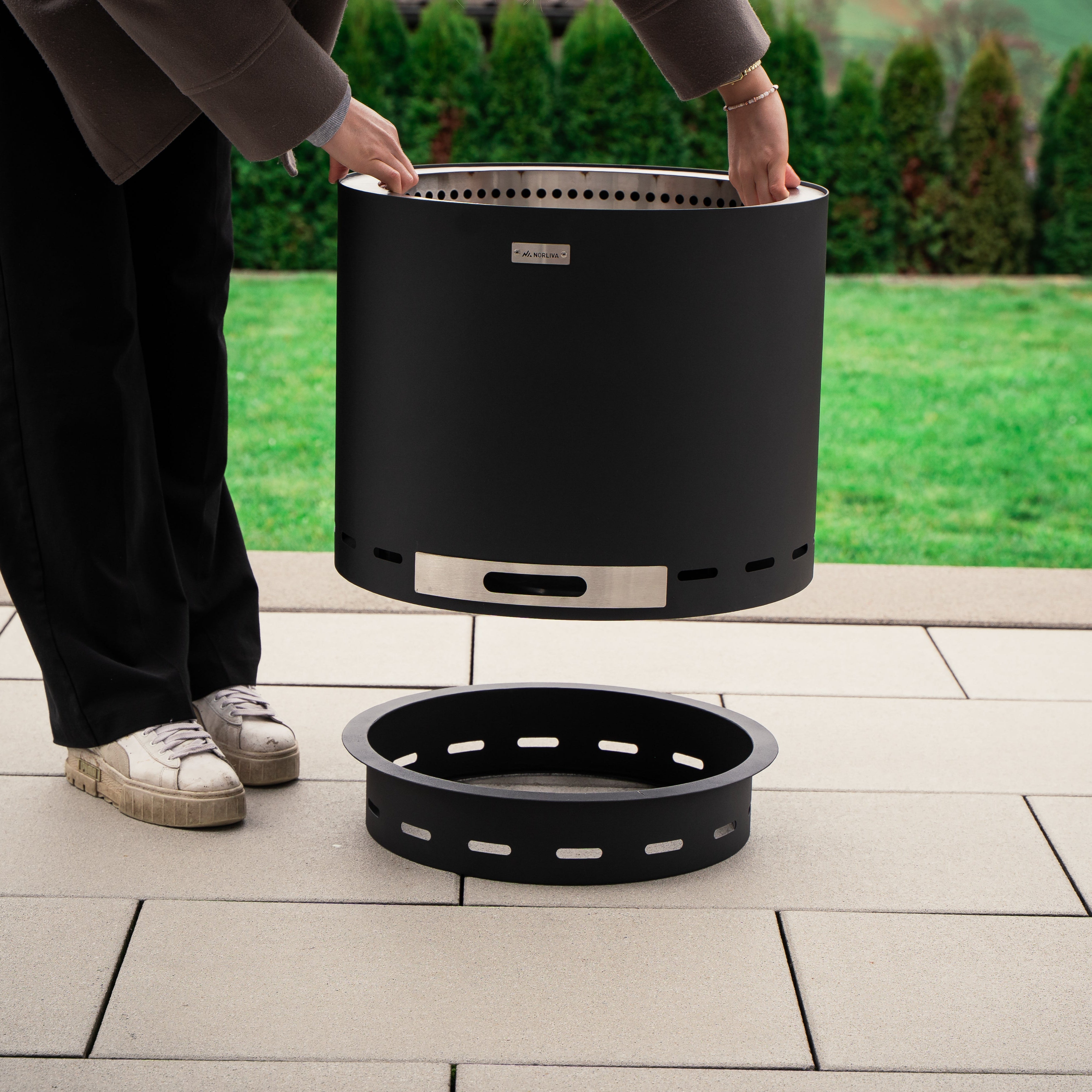 Zestaw: Skara + grill z płytą paleniskową + pokrywka