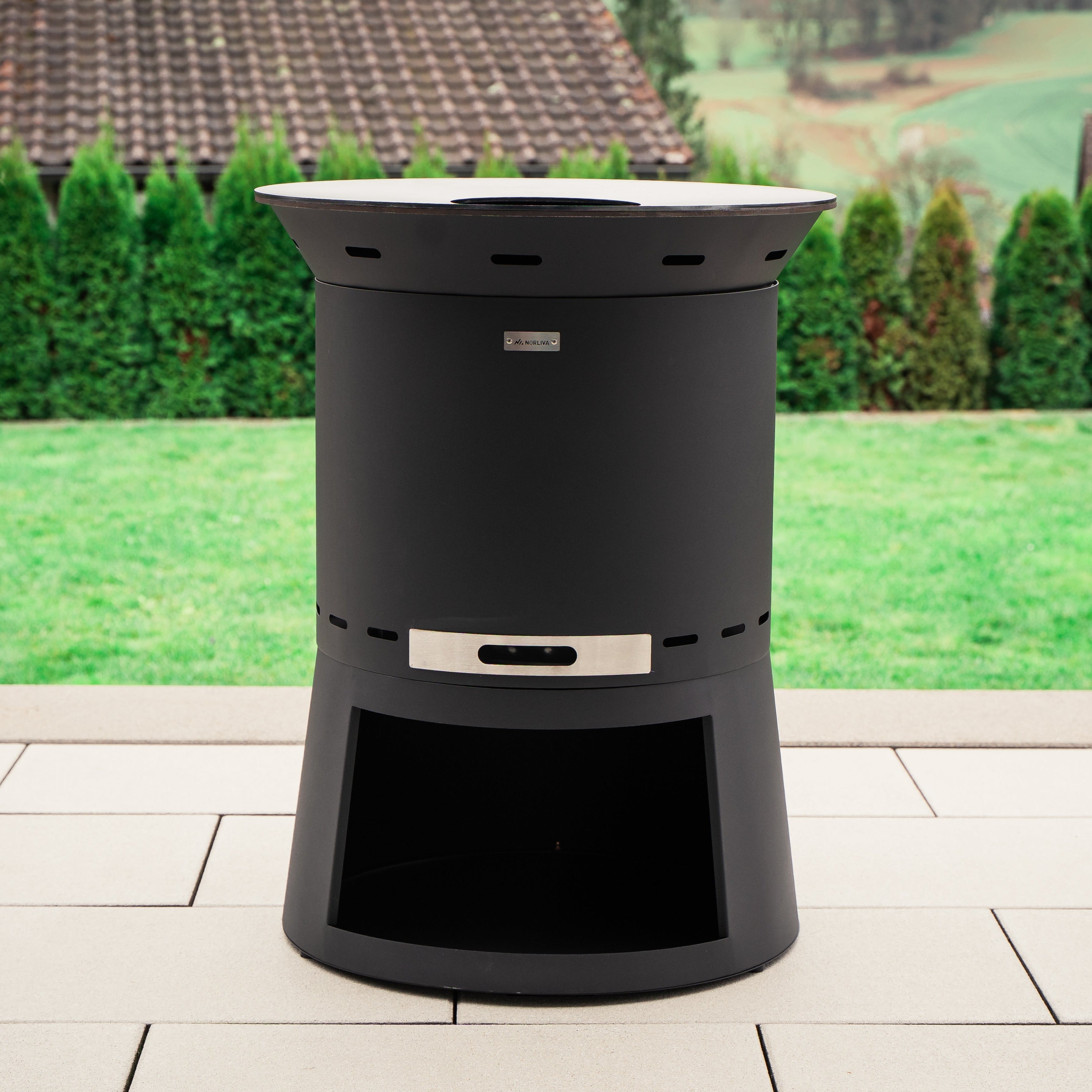 Grill płytowy z nasadką plancha Skara