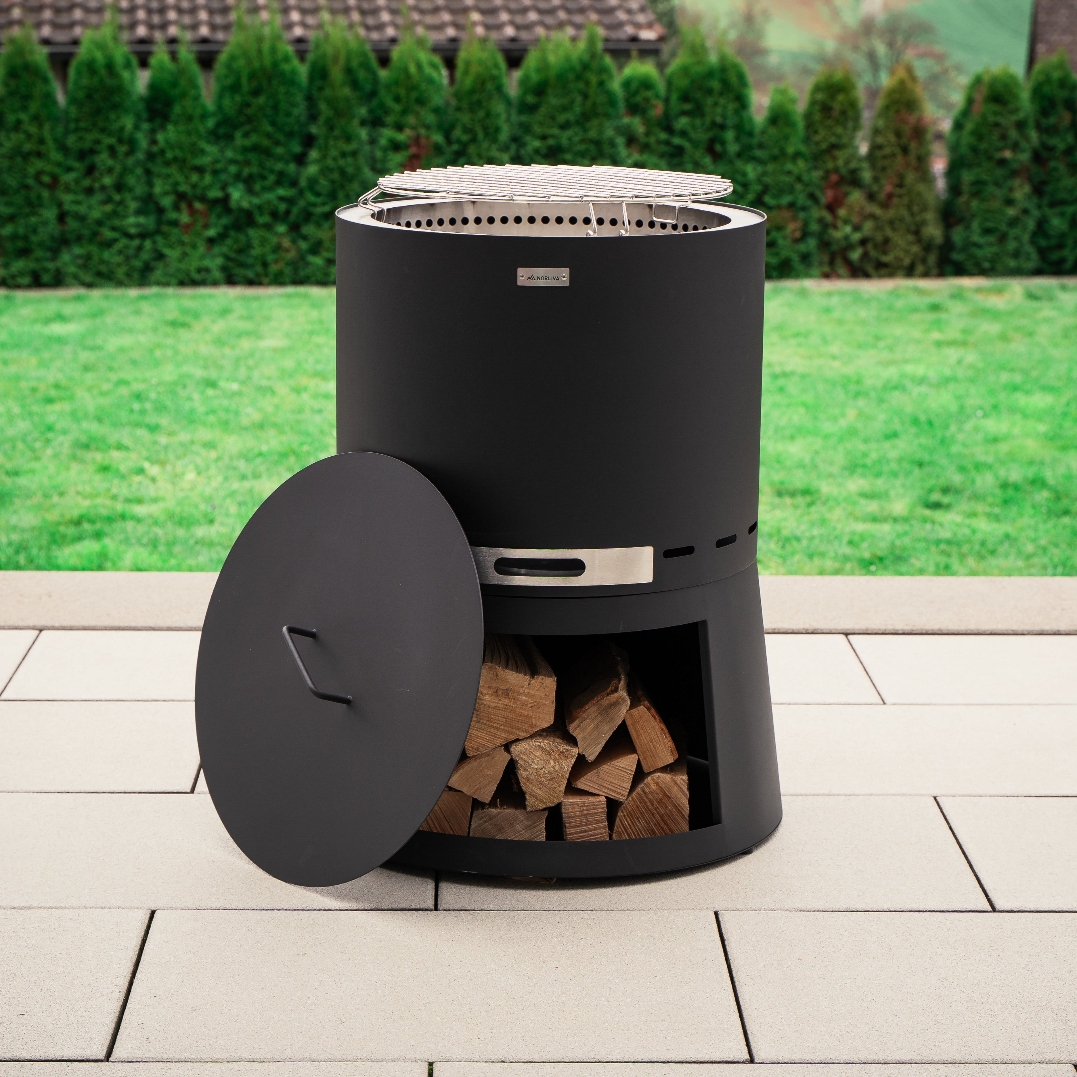 Zestaw: Skara Pluss + pokrywka + ruszt grillowy