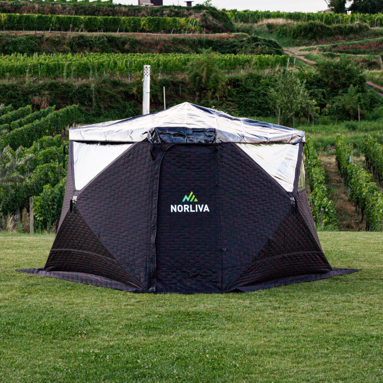 Osłona przeciwdeszczowa do namiotu saunowego Fjorden