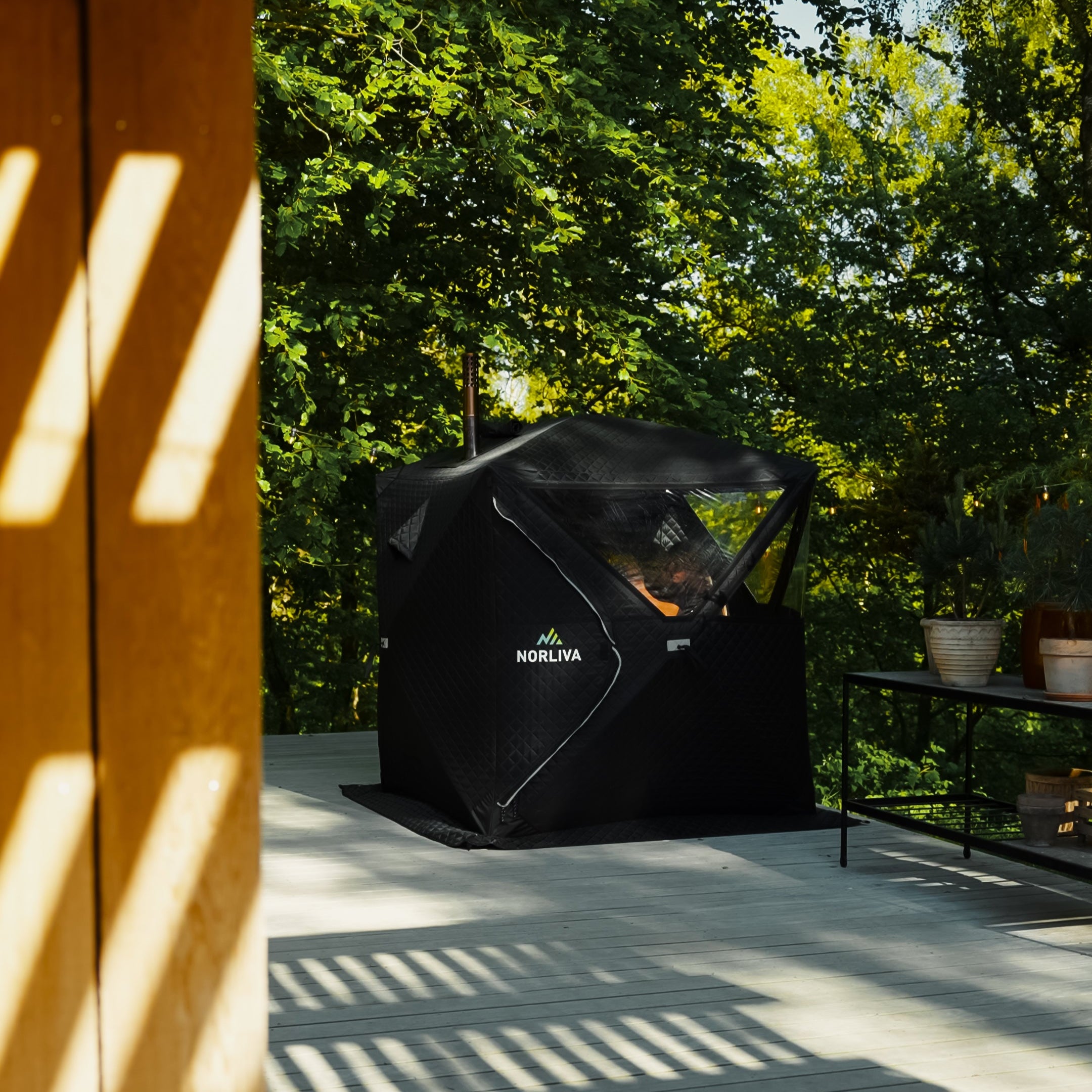 Mobilny namiot saunowy Isen (bez pieca)