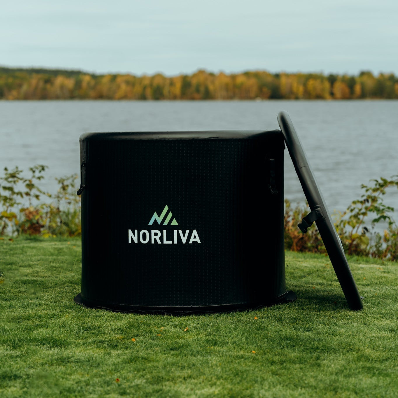 Zestaw: namiot saunowy Fjorden + piec + akcesoria do sauny + ławki + beczka na lód