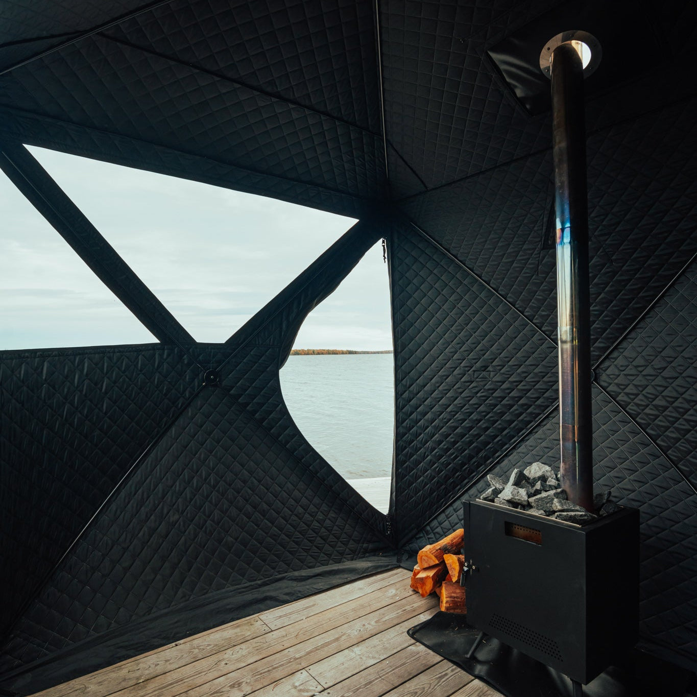 Zestaw: Namiot saunowy Isen + piec + akcesoria do sauny