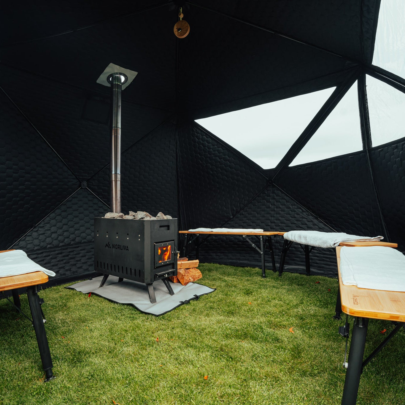 Mobilny namiot saunowy Fjorden (bez pieca)