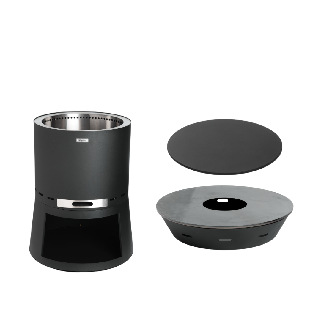 Zestaw: Skara Pluss + grill z płytą paleniskową + pokrywka