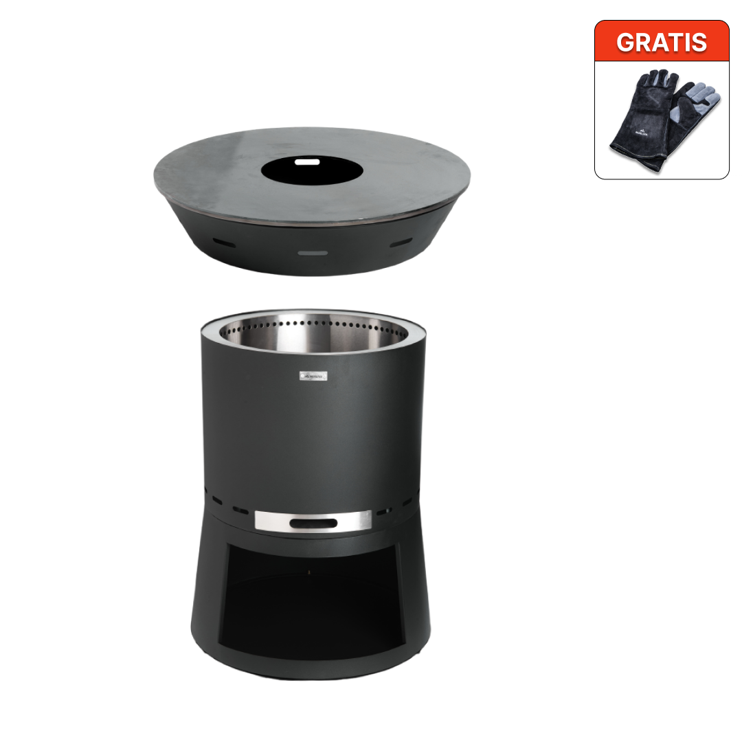 Zestaw: Skara Pluss + grill z płytą paleniskową