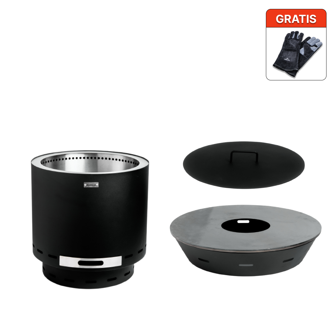 Zestaw: Skara + grill z płytą paleniskową + pokrywka