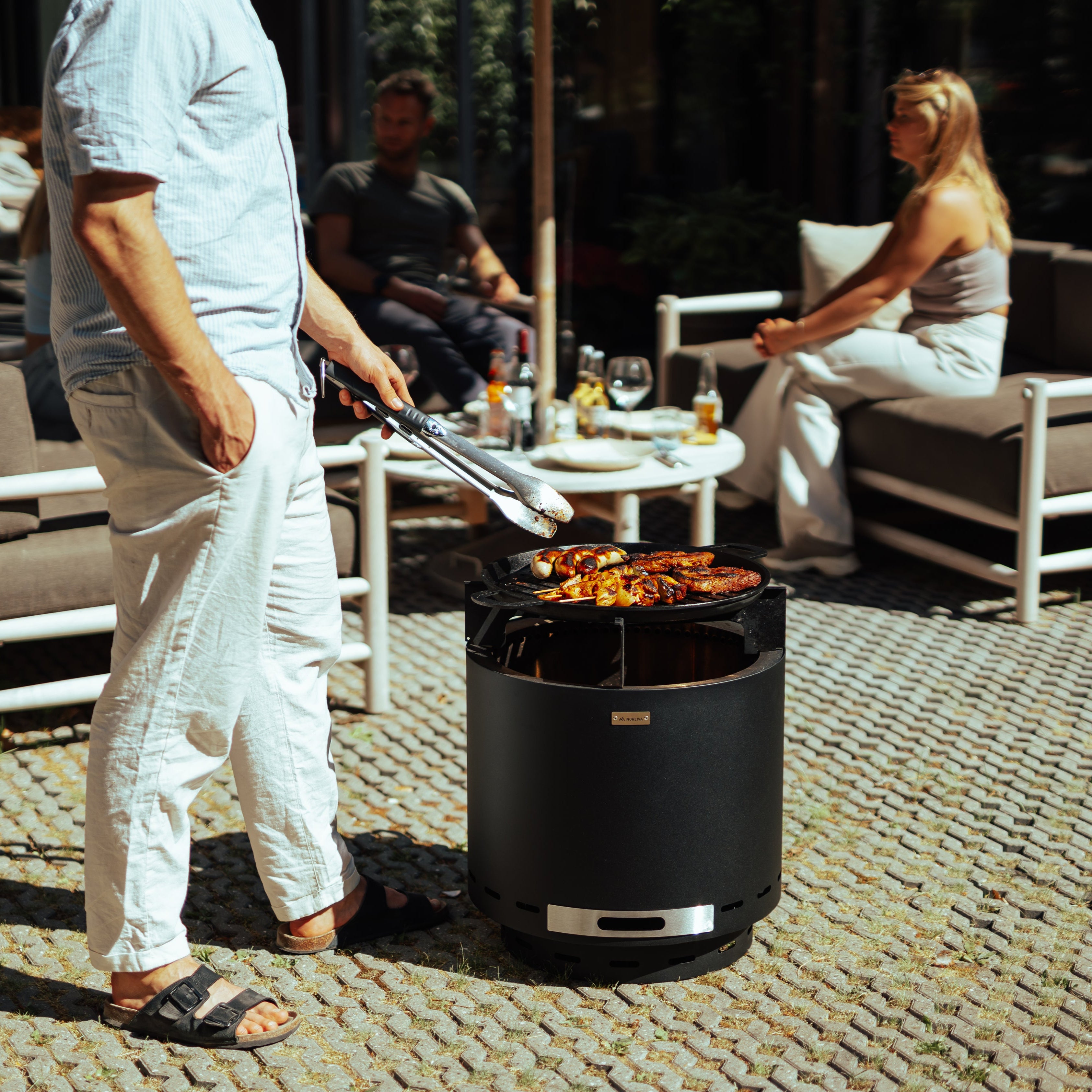 Zestaw: Skara + żeliwny ruszt grillowy
