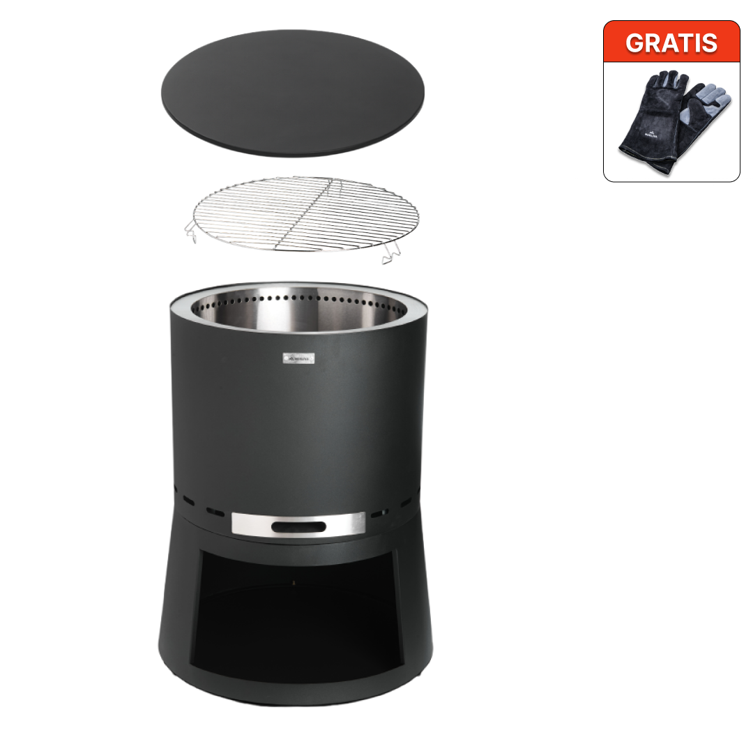 Zestaw: Skara Pluss + pokrywka + ruszt grillowy