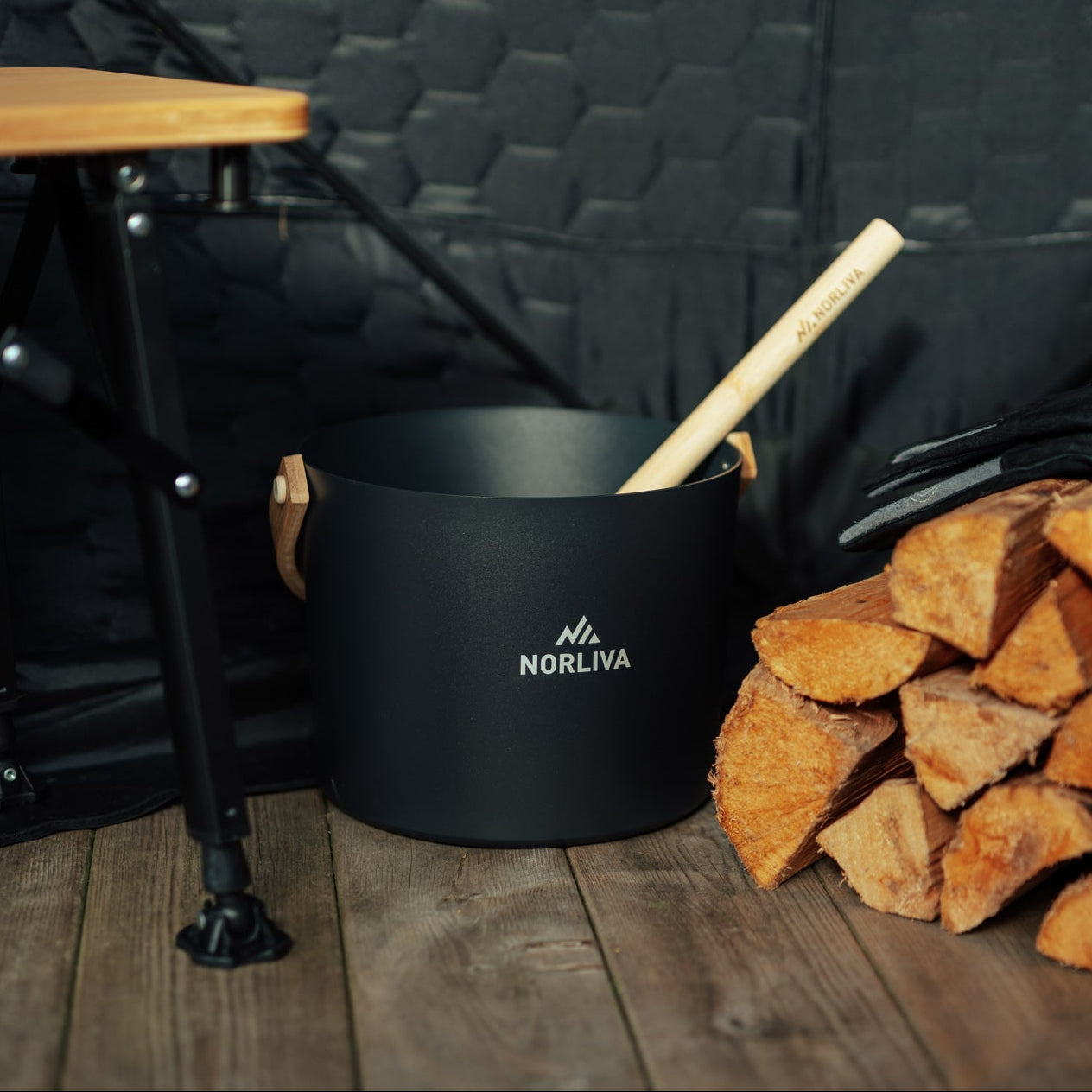 Wiadro i chochla do sauny